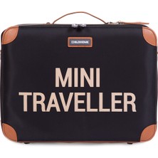Childhome Mini Traveller Valiz, Siyah/gold