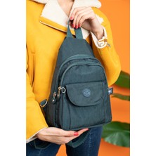 Yogıı Ely Model Kadın Krinkıl Küçük Boy Çapraz ve Sırt Çantası Çok Kullanışlı