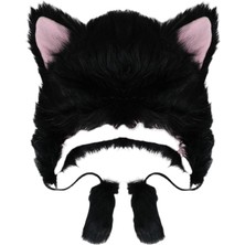 Codeen Festival Yeni Yıl Cosplay Black Için Karikatür Hayvan Şapkası Konforu Cat Headdress Prop (Yurt Dışından)