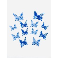 Sheker Home 3 Boyutlu Kelebek Sticker Seti - 12 Adet