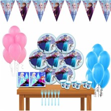 Bay Cimri Baycimri Frozen Karlar Ülkesi Elsa Doğum Günü Parti Malzemleri Süsleri Seti 8 Kişilik