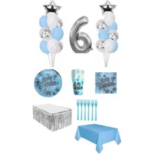 Dipak Mavi Renk 6 Yaş Doğum Günü Seti