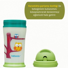 Bebedor Karanlikta Parlayan Pipetli Alıştırma Bardağı 240 ml