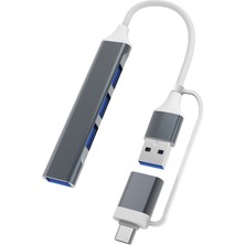 Tianyuheo USB Hub Kararlı Çıkış Yüksek Hızlı Iletim USB C Çoklu Bölücü Adaptör Güvenli (Yurt Dışından)