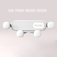 Fertiong Ayarlanabilir Kaymaz Katlanabilir Araba Telefon Tutucu - Beyaz (Yurt Dışından)