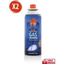 Golf Bütan Propan Kamp Gaz Kartuşu 227G 2'li