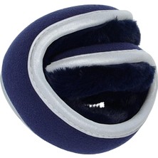 Bahara 2 Adet Katlanır Kış Kulak Muffs Unisex Yumuşak Kulaklıklar Paten Kulak Isıtıcıları Gri ve Mavi (Yurt Dışından)
