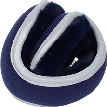Bahara 2 Adet Katlanır Kış Kulak Muffs Unisex Yumuşak Kulaklıklar Paten Kulak Isıtıcıları Gri ve Mavi (Yurt Dışından)