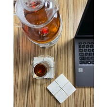 Pietramosaic Calacatta Mermer Bardak Altlığı
