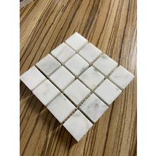 Pietramosaic Carrara Mermer Bardak Altlığı