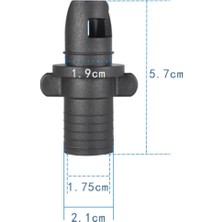 Yolanda Valf Adaptörü Su Geçirmez Bot Pompası Hortumu Deniz Kano Hava Konnektörü Siyah (Yurt Dışından)