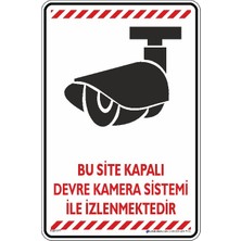 İsg Tabelam 25x35cm/Etiket/Bu Site Kapalı Devre Kamera Sistemi Ile Izlenmektedir