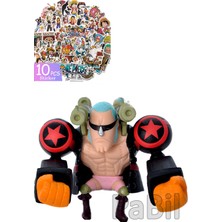 Bandai One Piece Anime Manga Aksiyon Figür Karakterleri 7 cm - Franky 10 Adet Sticker Armağanlı