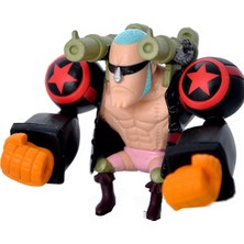 Bandai One Piece Anime Manga Aksiyon Figür Karakterleri 7 cm - Franky 10 Adet Sticker Armağanlı