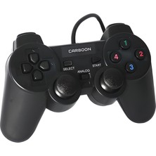 Carboon USB Gamepad Joystıck Çift Titreşimli Analog Oyun Kolu