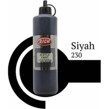 B-Rich Rich Akrilik Boya 500 cc 230 Siyah