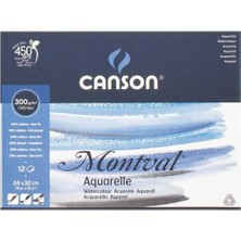 Canson Montval Suluboya Defteri 300GR 24X32 12 Sayfa