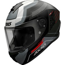 Axxıs Draken Cougar Gloss Matt Gray Motosiklet Kaskı