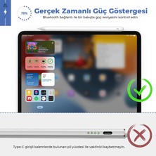 Bix SP01 Bluetooth Stylus Pen Manyetik/eğim Sensörlü Avuç Içi Red Destekli iPad Çizim & Tasarım Tablet Kalemi