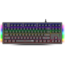 T-Dagger Bali, T-TGK311, USB Kablolu, Türkçe Q, Rainbow Rgb, Mechanical, Gaming Klavye (Powered By Redragon)