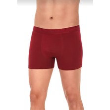 Yıldız 37 Erkek Likralı Boxer Bordo Tekli