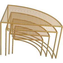 Bahara 4pcs Modern Demir Tepsisi Dekoratif Çok Kullanım Düğün Doğum Günü Otel Aureate (Yurt Dışından)