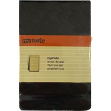 Mynote Case 9X14 Bloknot 80YP Çizgili Siyah
