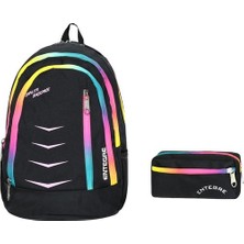 Çanta Sepetim Entegre 9747 Siyah Unisex İlkokul Sırt Çanta Seti 2'li Ergonomik Tasarım