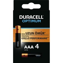 Duracell Optımum AAA İnce Pil 4'lü