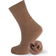 Black Arden Socks Tek Çift Kahverengi Renkli Havlu Soket Çorap