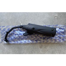 Motorcu Aziz Aslan Tab 50 Egzoz Komple ( Siyah )