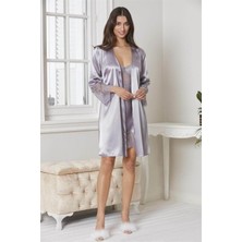 Pierre Cardin 6'Lı Kaplı Midi Gecelik Sabahlık Set 6015 Royal