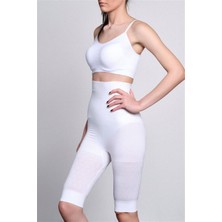 Emay İç Giyim Emay Dikişsiz Uzun Paça Çift Kat Bokser Korse 2015 Beyaz