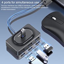 Fertiong 1m Multiport USB 3.0 Yüksek Hızlı USB Dizüstü Bilgisayar Yerleştirme Istasyonu Adaptörü - Siyah (Yurt Dışından)
