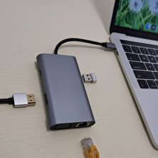Fertiong Type-C Istasyonu Tip-C'de 7 Tip-C'de 7 USB 2.0 3.0 Istasyonu Splitter Nintendo Anahtarı Için - Gümüş (Yurt Dışından)