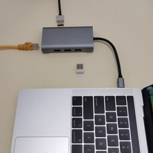 Fertiong Type-C Istasyonu Tip-C'de 7 Tip-C'de 7 USB 2.0 3.0 Istasyonu Splitter Nintendo Anahtarı Için - Gümüş (Yurt Dışından)