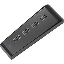 Fertiong Usb-Istasyonu Dayanıklı Yüksek Hızlı Şanzıman Yüksek Kaliteli Abs 1 Ila 4 USB Bağlantı Ayırıcı Ps5 Için - Siyah (Yurt Dışından)