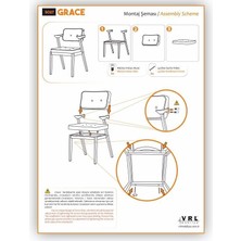 VRL Grace Ahşap Mutfak Cafe Sandalyesi