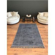 Saraz Halı Puffy Kabartma Desenli Yıkanabilir Kaymaz Taban Salon Halısı Mutfak Koridor Halısı S51
