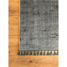 Saraz Halı Puffy Kabartma Desenli Yıkanabilir Kaymaz Taban Salon Halısı Mutfak Koridor Halısı S51