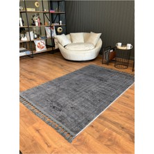 Saraz Halı Puffy Kabartma Desenli Yıkanabilir Kaymaz Taban Salon Halısı Mutfak Koridor Halısı S51