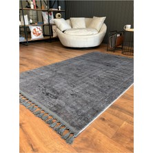 Saraz Halı Puffy Kabartma Desenli Yıkanabilir Kaymaz Taban Salon Halısı Mutfak Koridor Halısı S51