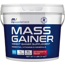 Mysupplement Mass Gainer Karbonhidrat Tozu Çilek 5000 gr