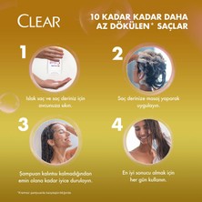 Clear Women Kepeğe Karşı Etkili Şampuan Saç Dökülmesine Karşı Zencefil Özü 350 ml + 180 ml