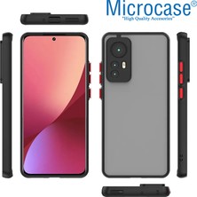 Microcase Xiaomi 12T / 12T Pro London Serisi Darbeye Dayanıklı Kılıf - Buzlu Siyah AL3415