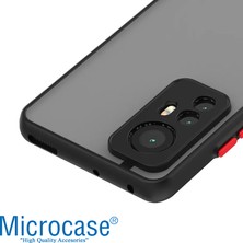 Microcase Xiaomi 12T / 12T Pro London Serisi Darbeye Dayanıklı Kılıf - Buzlu Siyah AL3415