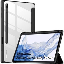 Samsung Galaxy Tab 12.4" S8 Plus / S7 Fe ve S7 Plus Kılıf Şeker Renkli Kalem Yuvalı Smart Standlı