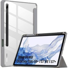 MTK Moveteck Samsung Galaxy Tab 12.4" S8 Plus / S7 Fe ve S7 Plus Kılıf Şeker Renkli Kalem Yuvalı Smart Standlı