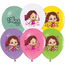 Depposite Niloya Temalı Pastel Balon Niloya Baskılı 12 Inç - 20 Adet