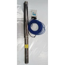 Impo Sk 408/14 Krom Başlıklı Derin Kuyu  3 Hp Monofaze Motorlu 45 mt Kablolu Panolu Dalgıç Pompa